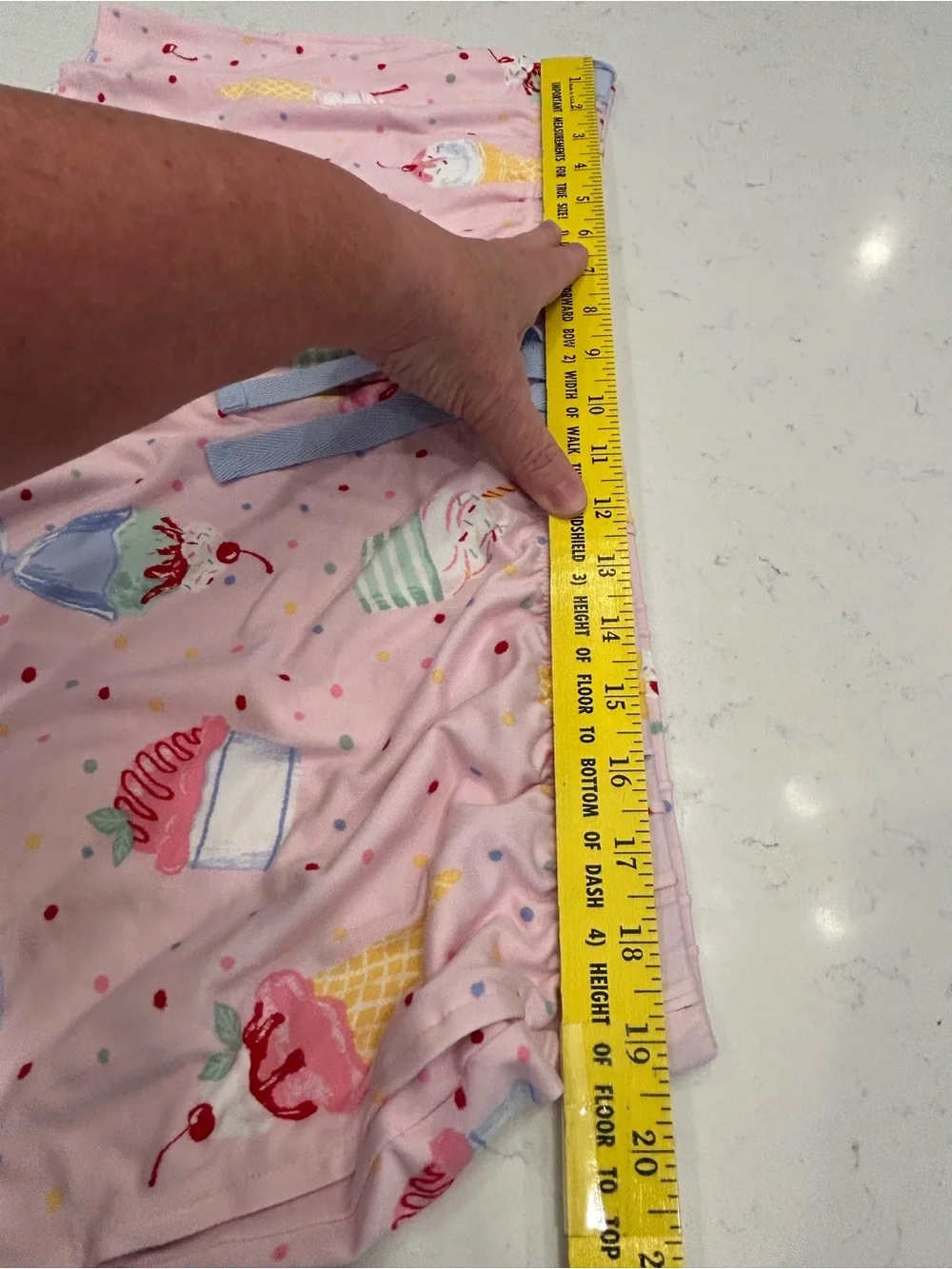 Pink Ice Cream Print Short Pajama Set - Soft Sleep Top & Shorts